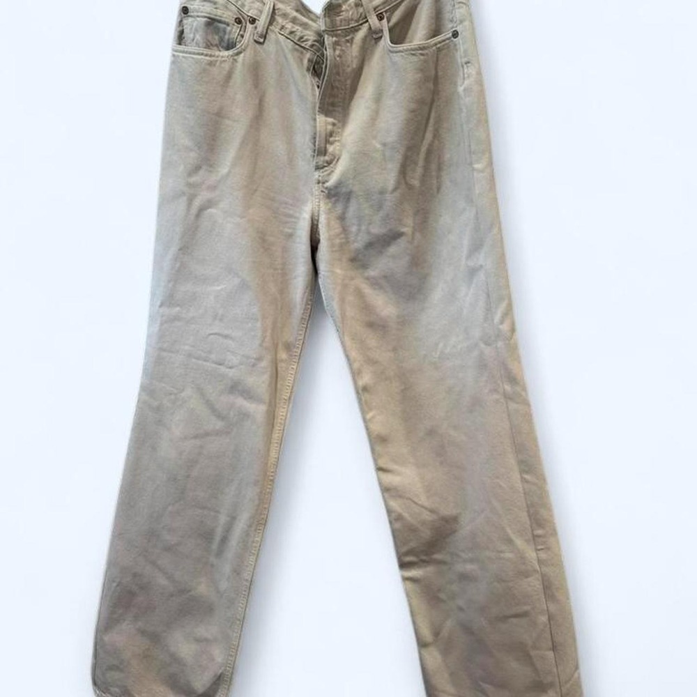 Agolde cream high-waisted straight-leg jeans Size 29